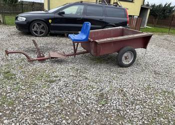 Przyczepa jednoosiowa PU-4 dzik traktorek