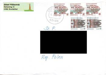 Kop. z koresp. Filat. RFN - Polska   2001