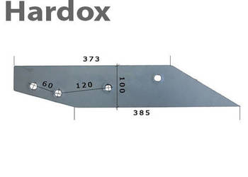 Płoza długa HARDOX 27480602/L części do pługa RABEWERK