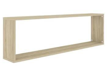 vidaXL Półki ścienne kostki, 2 szt., dąb sonoma(SKU:807088)