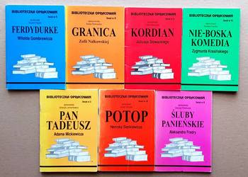 Opracowania lektur – Biblioteczka Opracowań, DARMOWA Wysyłka !