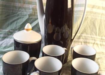 Serwis do kawy Goplana ĆMIELÓW porcelana części syg stanBDB '60