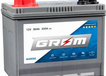 Akumulator 80Ah 650A GROM MARINE M31-DC