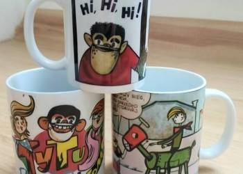 Tytus Romek I Atomek Komiks PRL retro zestaw 3 kubkow smieszny prezent