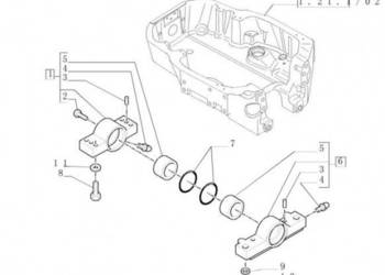 New Holland T6010 Czop zawieszenia obr 87311596