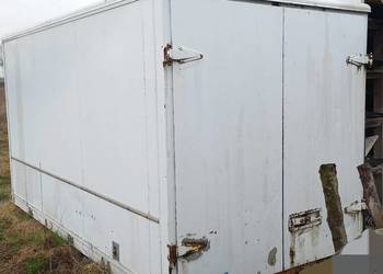kontener metalowo aluminiowy,około 4m długości