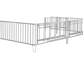 6-częściowe ogrodzenie dla domku dla cieląt XL-10 bez systemu blokującego…