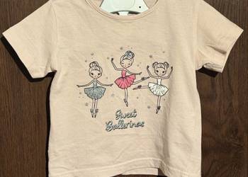T-shirt dziewczęcy Kiki & Koko 92 bawełna baletnice