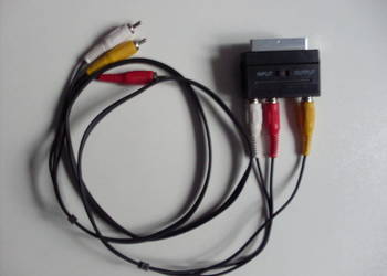 Adapter AV SCART EURO - 3x chinch RCA Svideo + przewód