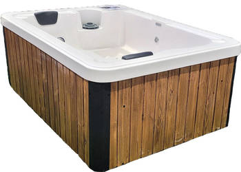 JACUZZI OGRODOWE SLIM 3 osobowe zabudowie drewno, podgrzewana elektrycznie
