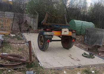 Przyczepa jednoosiowa do rur,drewna,drutu