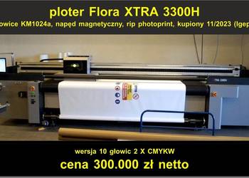 ploter drukujący flora XTRA3300h na gwarancji