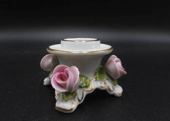 Świecznik porcelana AK Kaiser, róże