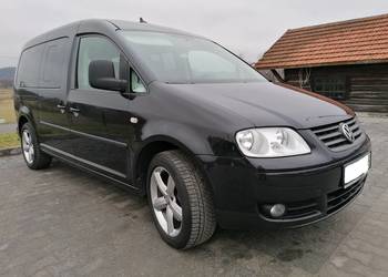 Vw Caddy Maxi Family 7 osób 1.9 tdi  225 000 km  Stan BDB Drzwi tył