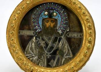 Ikona Święty Teodozjusz Czernihowski, srebro 0273