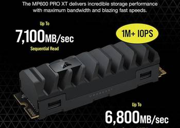 Dysk SSD Corsair MP600 Pro XT 8TB M.2 nVme 8000GB 4TB 2TB  7100 MB/s GW