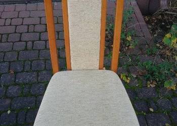 Krzesła drewniane tapicerowane do jadalni 6 sztuk po 150 zł za szt.