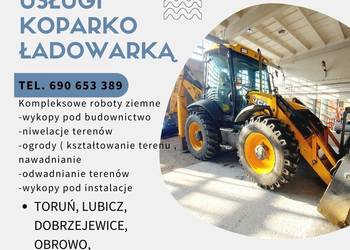 Oferuje Państwu usługi koparko - ładowarką JCB 4CX wraz z doświadczonym i d
