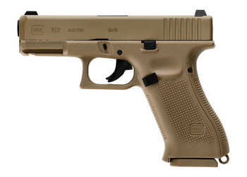 Pistolet wiatrówka Glock 19X 4,5 mm coyote BB CO2
