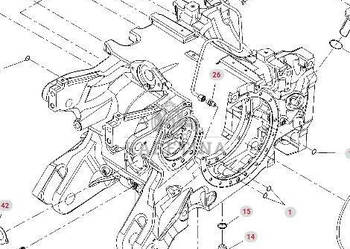 Fendt Vario 1038 1042 1046 1050 GEN 3 Obudowa Środkowa Centralna Przedniej…