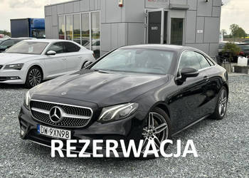 Mercedes E 220 Mercedes E220d Coupe 2017r. 194KM 9G-Tronic, Burmester, AMG…