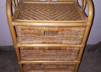 Regał szafka etażerka rattan bambus