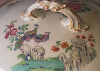 Waza. Johnson Bros. England. Porcelana z ptakami.   O śr.