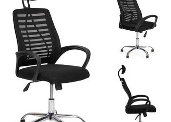 Fotel obrotowy biurowe krzesło zagłówek bujanie z podnośnikiem Modernhome