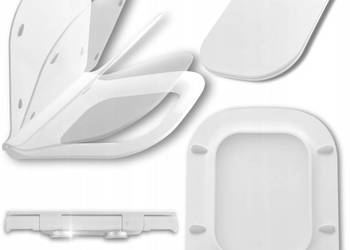 Deska Sedesowa Wolnoopadająca 163 Duroplast Klapa WC Twarda Slim Cienka