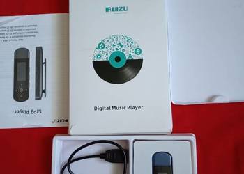 Odtwarzacz MP3 Ruizu 64GB dyktafon z klipsem niebieski wyświetlacz nowy