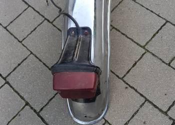 Błotnik tył chrom Jawa 350 Delux tęczówka lampa tył