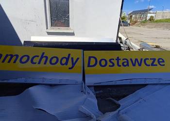 Szyld reklamowy zewnętrzny "Samochody dostawcze"
