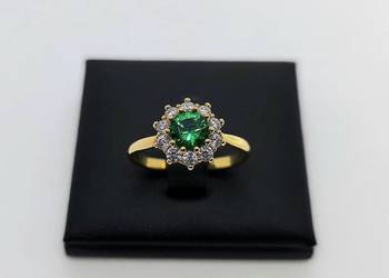 Nowy złoty pierścionek próby 585 - 3,25g (Rozmiar 18)