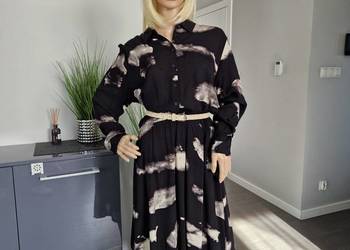 Nowa sukienka midi z wiskozy