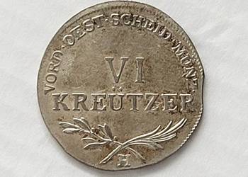 31) AUSTRIA srebro - 6 Kreutzer - 1804 r. H