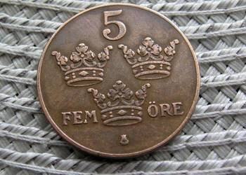 Szwecja 5 Ore 1939r