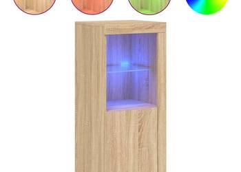 vidaXL Szafka z oświetleniem LED, dąb sonoma, 41x37x100 cm(SKU:836646)