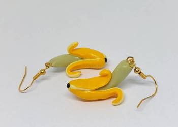 Kolczyki ręcznie robione banany