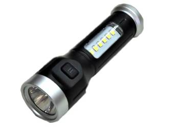 Latarka akumulatorowa SMD+COB 10cm ELT974P