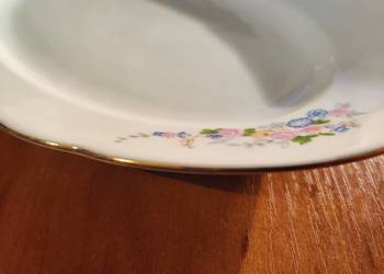 salaterka półmisek Ćmielów złoty pasek