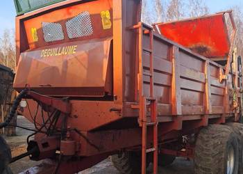 rozrzutnik obornika Deguillaume 18-20ton nowe łańcuchy zębatki coutand tebb