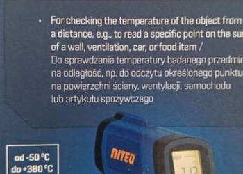 NITEO termometr bezkontaktowy, NOWY