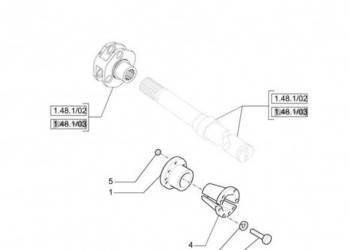 New Holland T6010 T6070 Piasta 47728569