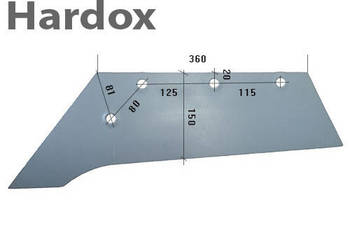 Lemiesz 300ha HARDOX 200815/L N 172 części do pługa NIEMEYER