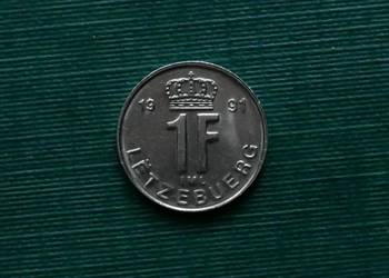 LUKSEMBURG - 1 frank, 1991r