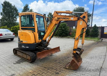 minikoparka HYUNDAI ROBEX 25Z-9A 3 łyżki 2730kg MITSUBISHI 3200 mtg
