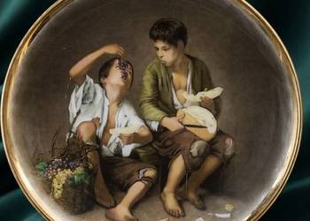 Staffordshire*Patera z obrazem Estebana Murillo