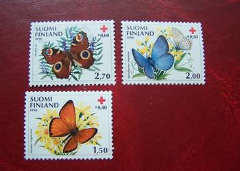 Finlandia 1990 MNH Mi. 1110/12 Fauna Owady Motyle  a