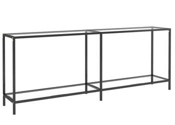 Stolik konsolowy przezroczysty 200x35x755cm szkło hartowane WM-331706
