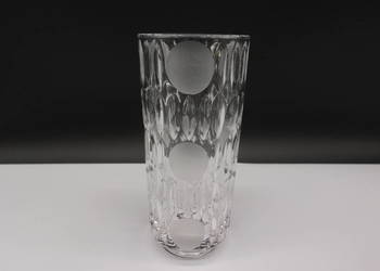 Kryształowy Wazon Cylindryczny Vintage – Mid-Century Modern, lata 60./70.